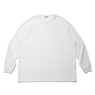 COOTIE/DRY TECH JERSY OVERSIZED L/S TEE/OFF WHITE