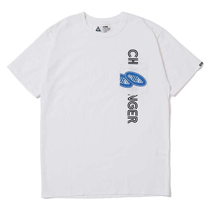 CHALLENGER/LOGO PKT TEE/WHITE - THUMBING ONLOINE STORE - COOTIE