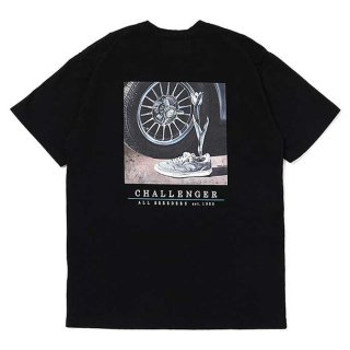 CHALLENGER/THE LAND TEE/BLACK