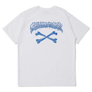 CHALLENGER/CROSS BONE TEE/WHITE