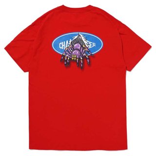 CHALLENGER/LOGO SPIDER TEE/RED