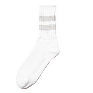 COOTIE/RAZA LOWGAGE LINE SOCKS/WHITE