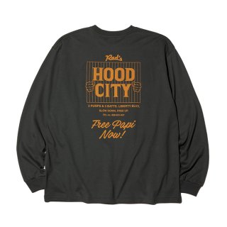 <img class='new_mark_img1' src='https://img.shop-pro.jp/img/new/icons8.gif' style='border:none;display:inline;margin:0px;padding:0px;width:auto;' />RADIALL/HOOD CITY-CREW NECK T-SHIRT L/S/INK BLACK