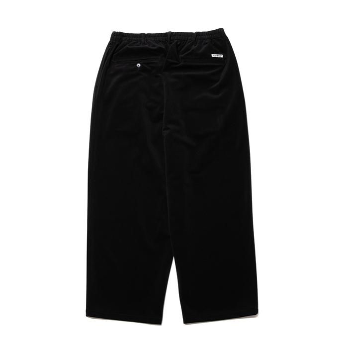 は自分にプチご褒美を EASY TUCK 2 CORDUROY COOTIE/POLYESTER PANTS/BLACK しなやか | パンツ