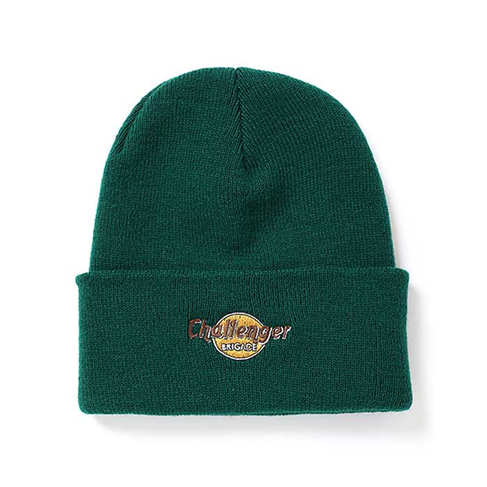 CHALLENGER/MUD LOGO KNIT CAP/GREEN | サイズ：フリー | 素材：アクリル - THUMBING ONLOINE  STORE - COOTIE/クーティー・CHALLENGER/チャレンジャー・PORKCHOP GARAGE  SUPPLY/ポークチョップ・RADIALL/ラディアル・ANTIDOTE BUYERS CLUB/アンチドート 正規取扱店 通販サイト