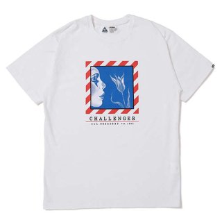 CHALLENGER/DOWN HILL TEE/WHITE