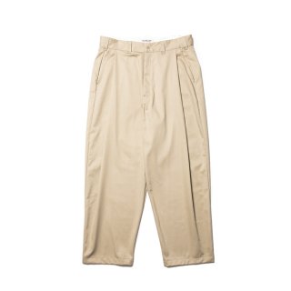 <img class='new_mark_img1' src='https://img.shop-pro.jp/img/new/icons8.gif' style='border:none;display:inline;margin:0px;padding:0px;width:auto;' />COOTIE/C/R TWILL RAZA 1 TUCK TROUSERS/BEIGE
