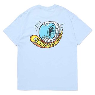 CHALLENGER/CHALLENGER WHEELS TEE/LT BLUE