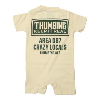 THUMBING/ACE ROMPERS/NATURAL