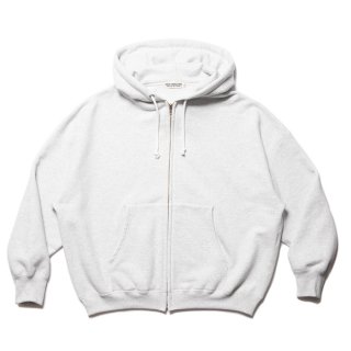 COOTIE/HEAVY OZ SWEAT FULL ZIP HOODIE/ASH GRAY