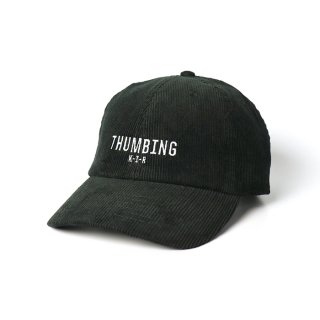 THUMBING/SIGN LOW CAP/BLACK CORDUROY