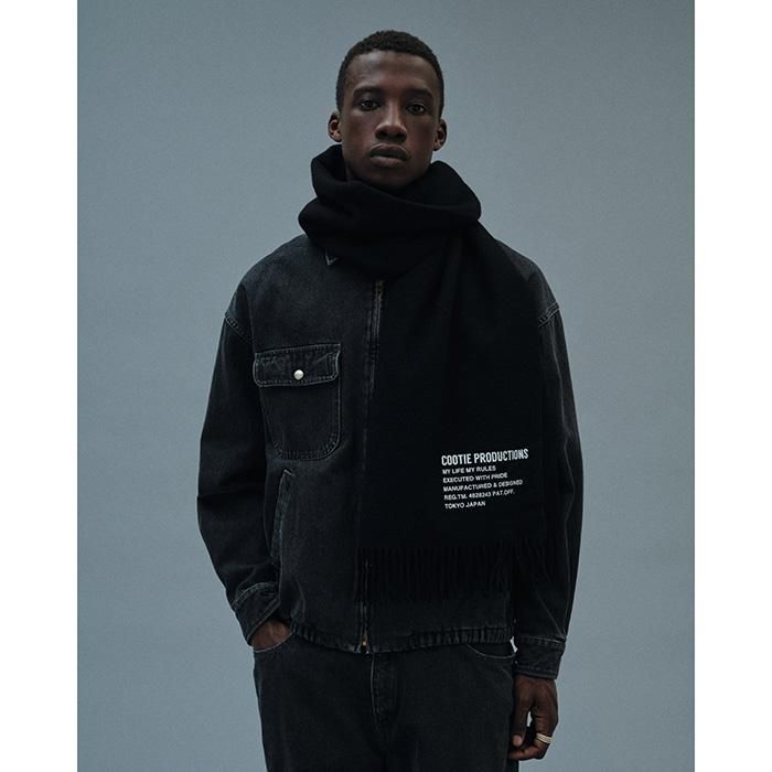 COOTIE/WIDE WOOL STOLE | 高密度のウールを使用した大判な COOTIE/WIDE WOOL STOLE | 高密度のウールを使用した大判な