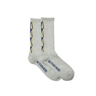 RADIALL/FLAMES-1 PAC SOX LONG/HEATHER GRAY