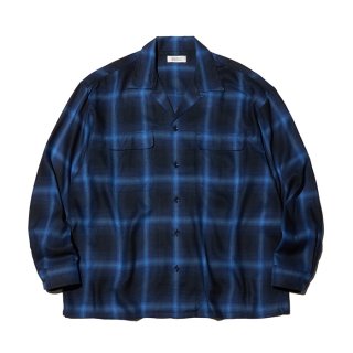 RADIALL/EASY-OPEN COLLARED SHIRT L/S/MIDNIGHT NAVY
