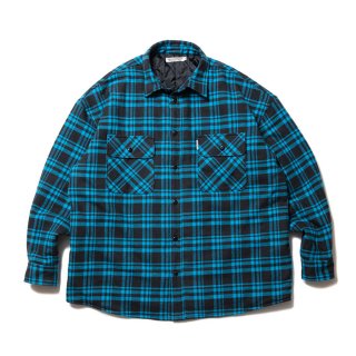 COOTIE/ERROR FIT NEL CHECK QUILTING CPO JACKET