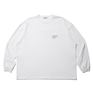 COOTIE/C/R SMOOTHJERSEY L/S TEE/WHITE