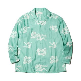 RADIALL/CHROME LADY-OPEN COLLARED SHIRT L/S/EMERALD GREEN【40%OFF】<img class='new_mark_img2' src='https://img.shop-pro.jp/img/new/icons20.gif' style='border:none;display:inline;margin:0px;padding:0px;width:auto;' />