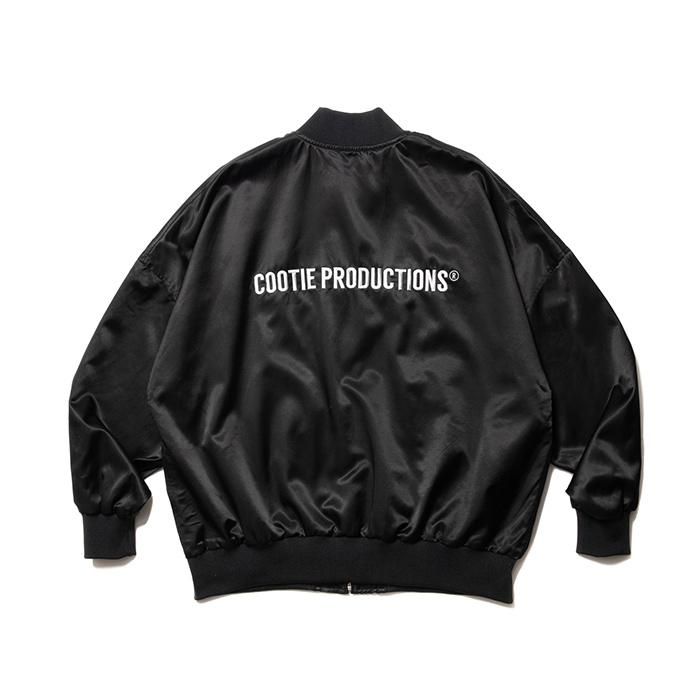 cootie C/R Satin Embroidery Blouson 極美品 COOTIE/C/R SATIN EMBROIDERY BLOUSON | 上品な艶とドレープが