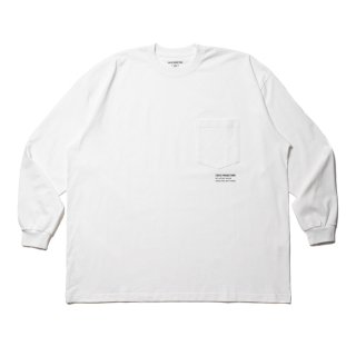 COOTIE/OPEN END YARN ERROR FIT L/S TEE/WHITE