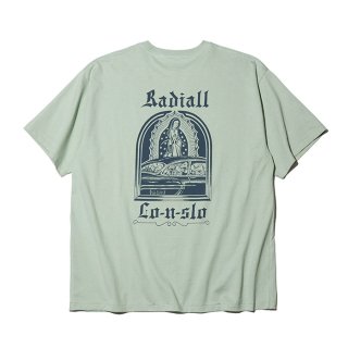 RADIALL/LO-N-SLO-CREW NECK T-SHIRT S/S/SAGE GREEN