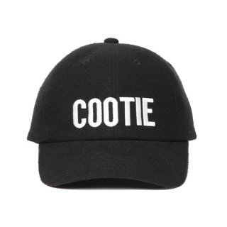 COOTIE/SILK NEP 6 PANEL CAP/BLACK×WHITE