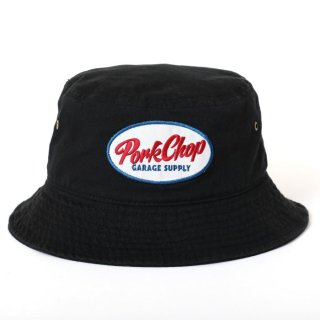 <img class='new_mark_img1' src='https://img.shop-pro.jp/img/new/icons8.gif' style='border:none;display:inline;margin:0px;padding:0px;width:auto;' />PORKCHOP/OVAL BUCKET HAT/BLACK