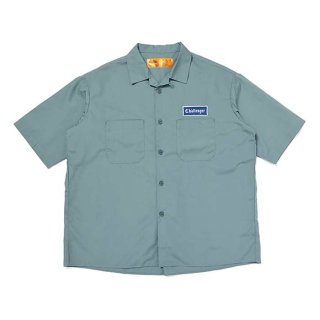 CHALLENGER/S/S WORKER SHIRT/DARK GREEN