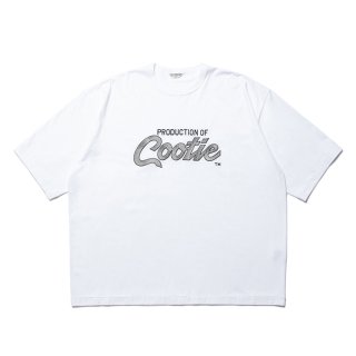 COOTIE/EMBROIDERY OVERSIZED S/S TEE (PRODUCTION OF COOTIE)/WHITE