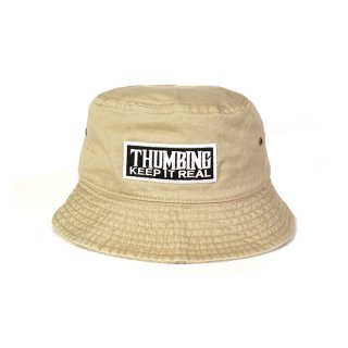 THUMBING/FRAME BUCKET HAT/BEIGE