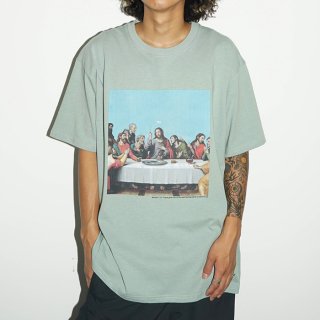 RADIALL/HEDONISM-CREW NECK T-SHIRT S/S/SAGE GREEN