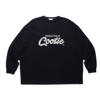 COOTIE/EMBROIDERY OVERSIZED L/S TEE (PRODUCTION OF COOTIE)/BLACK