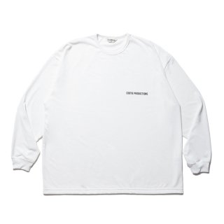 COOTIE/DRY TECH JERSEY OVERSIZED L/S TEE/OFF WHITE