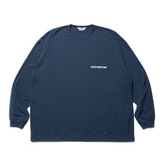 COOTIE/DRY TECH JERSEY OVERSIZED L/S TEE/NAVY