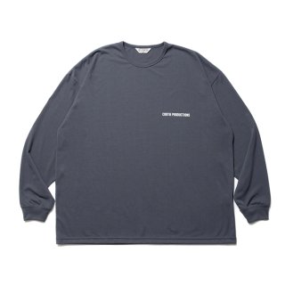 COOTIE/DRY TECH JERSEY OVERSIZED L/S TEE/GRAY