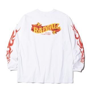 RADIALL/LO-N-SLO-CREW NECK T-SHIRT L/S/WHITE