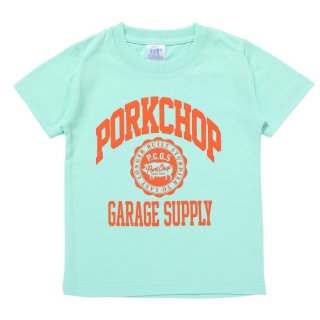 PORKCHOP/2nd COLLEGE TEE for kids/MELON