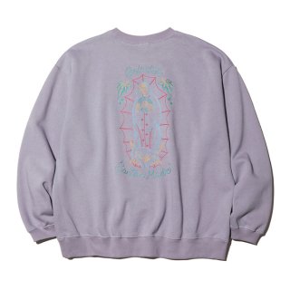 RADIALL/SANTA MADRE-CREW NECK SWEATSHIRT L/S/PURPLE HAZE