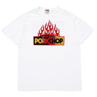 PORKCHOP/FIRE BLOCK POCKET TEE/WHITE