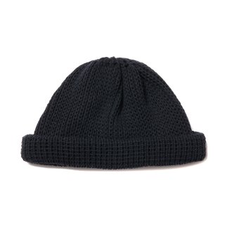 COOTIE/SILK LOWGAUGE ROLL UP BEANIE/BLACK