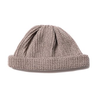 COOTIE/SILK LOWGAUGE ROLL UP BEANIE/PARTICLE TAUPE