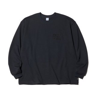 RADIALL/HOTBOX-CREW NECK T-SHIRT L/S/BLACK