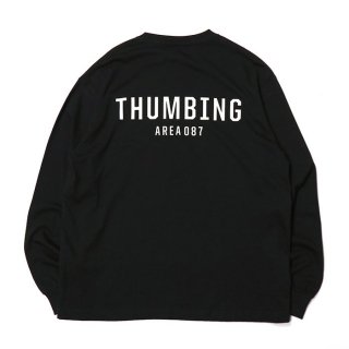 THUMBING/PIS L/S TEE/BLACK