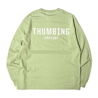 THUMBING/PIS L/S TEE/SAGE GREEN