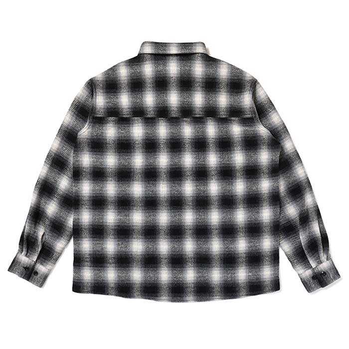 CHALLENGER/L/S CHECK WORK SHIRT/GRAY - THUMBING ONLOINE STORE