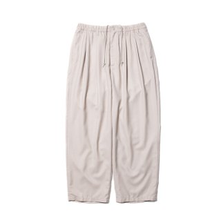 COOTIE/T/W GABARDINE 2 TUCK EASY PANTS/TAUPE