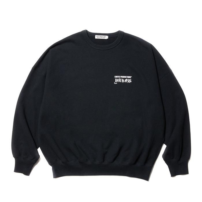 COOTIE Open End Yarn Sweat Crew クーティ COOTIE/OPEN END YARN SWEAT CREW (JESUS)/BLACK | Jakob Morley