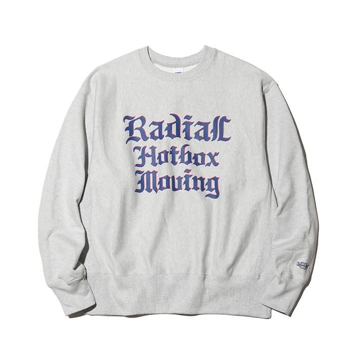 RADIALL/HOTBOX-CREW NECK SWEATSHIRT L/S/ASH GRAY | ヘビーウェイトな裏気スウェット - THUMBING ONLOINE STORE - COOTIE/クーティー・CHALLENGER/チャレンジャー・PORKCHOP GARAGE RADIALL/HOTBOX-CREW NECK SWEATSHIRT L/S/ASH GRAY | ヘビーウェイトな裏気スウェット - THUMBING ONLOINE STORE - COOTIE/クーティー・CHALLENGER/チャレンジャー・PORKCHOP GARAGE