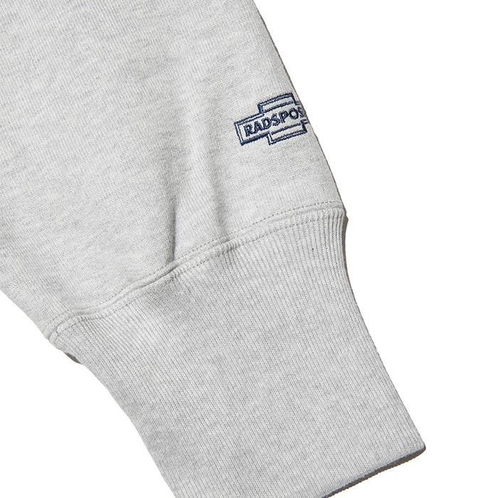 RADIALL/HOTBOX-CREW NECK SWEATSHIRT L/S/ASH GRAY | ヘビーウェイトな裏気スウェット -  THUMBING ONLOINE STORE - COOTIE/クーティー・CHALLENGER/チャレンジャー・PORKCHOP GARAGE 
