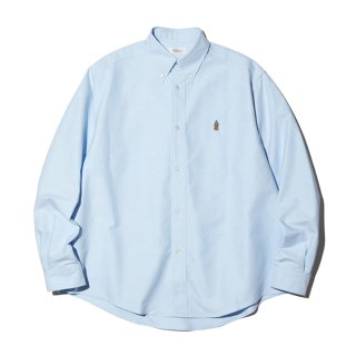 RADIALL/CHARM-B.D. CLLARED SHIRT L/S/SAX BLUE