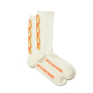 RADIALL/FLAMES-1PAC SOX LONG/WHITE【20%OFF】<img class='new_mark_img2' src='https://img.shop-pro.jp/img/new/icons20.gif' style='border:none;display:inline;margin:0px;padding:0px;width:auto;' />